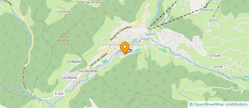 localisation de l'entreprise LA BAURNANDINE à LE GRAND-BORNAND