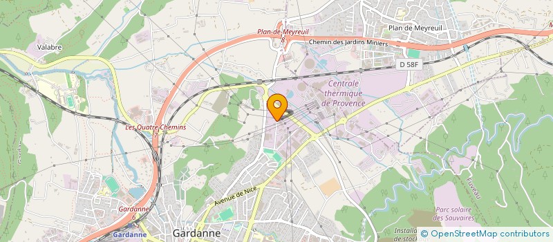 localisation de l'entreprise LA BAVAISIENNE à GARDANNE