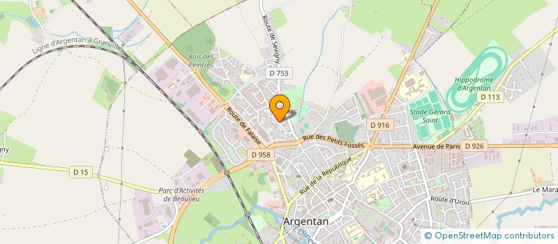 localisation de l'entreprise LA BAYARD ARGENTANNAISE TIR A L'ARC à ARGENTAN