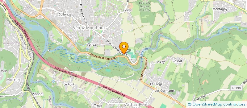 localisation de l'entreprise LA BAYLIE  VETRAZ-MONTHOUX