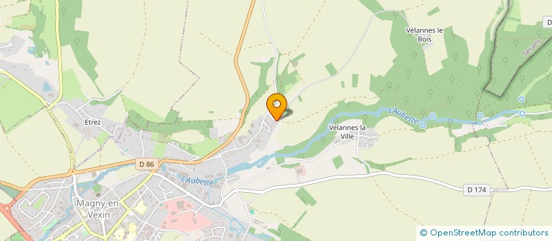 localisation de l'entreprise LA BAYLONNERIE  MAGNY-EN-VEXIN