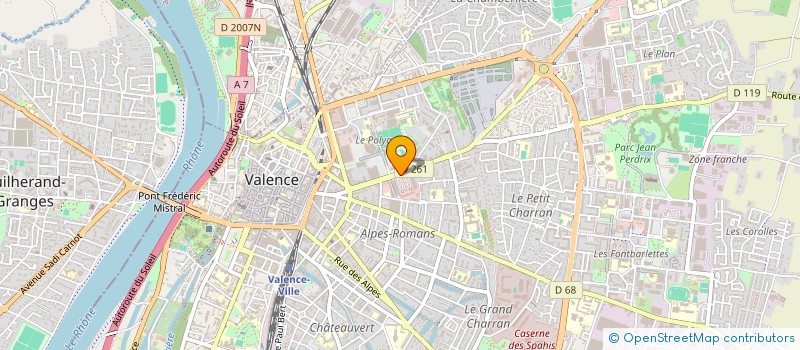 localisation de l'entreprise LA BAYOT à VALENCE