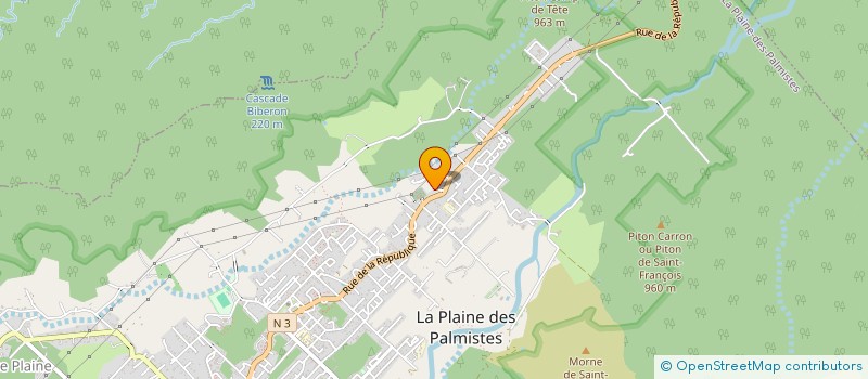 localisation de l'entreprise LA BAZARDIERE à LA PLAINE-DES-PALMISTES