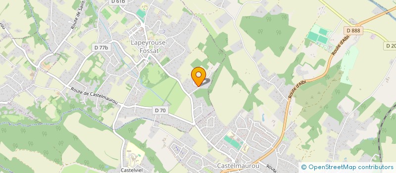 localisation de l'entreprise LA BAZE  LAPEYROUSE-FOSSAT