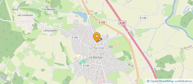 localisation de l'entreprise LA BAZOGE PETANQUE  LA BAZOGE