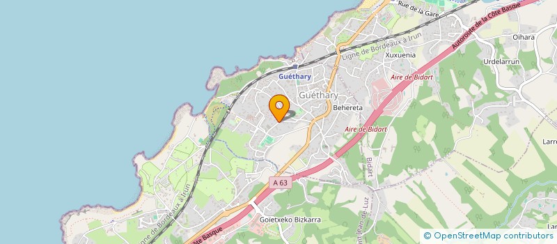 localisation de l'entreprise LA BBD à GUETHARY