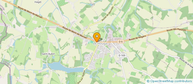 localisation de l'entreprise LA BCD  LE HOUGA