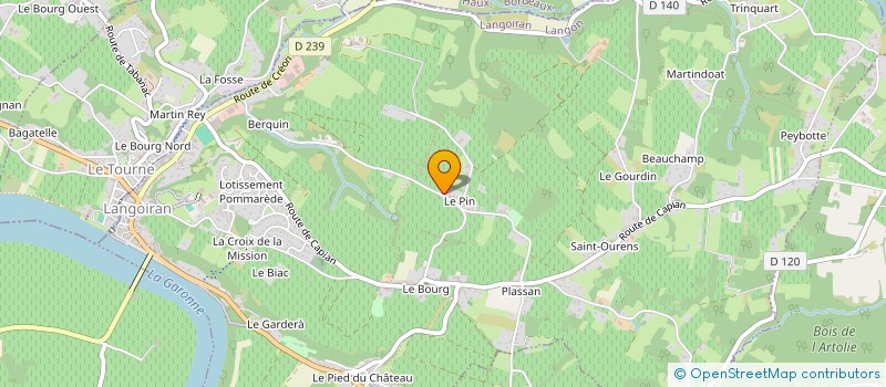 localisation de l'entreprise LA BCM  LANGOIRAN