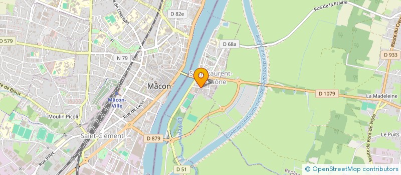 localisation de l'entreprise LA BD  SAINT-LAURENT-SUR-SAONE