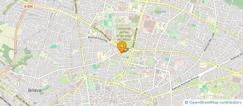 localisation de l'entreprise LA BEARNAISE  PAU