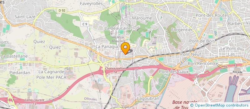 localisation de l'entreprise LA BEAUCAIRE à OLLIOULES