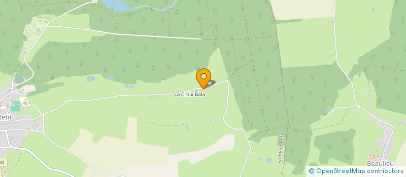 localisation de l'entreprise LA BEAUDINERIE  SIGNY-LE-PETIT