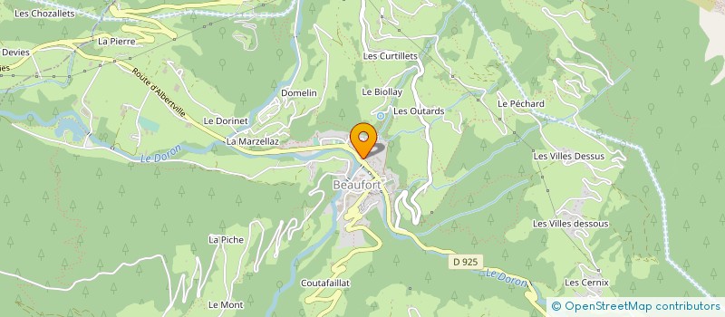 localisation de l'entreprise LA BEAUFORTAINE à BEAUFORT