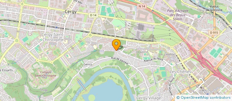 localisation de l'entreprise LA BEAUGENCIERE  CERGY