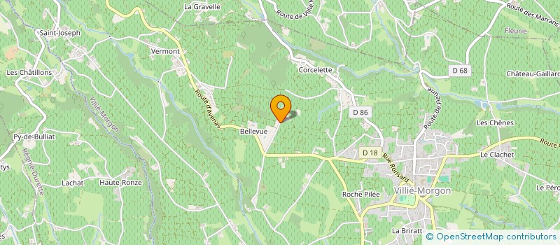 localisation de l'entreprise LA BEAUJOLAISE  VILLIE-MORGON