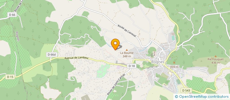 localisation de l'entreprise LA BEAUME  ROGNES