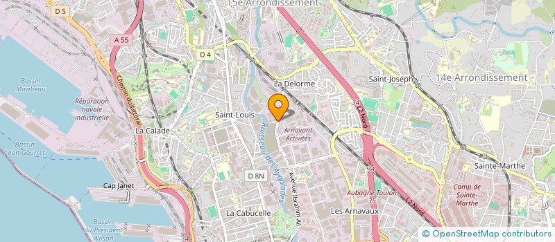 localisation de l'entreprise LA BEAUME à MARSEILLE 15EME