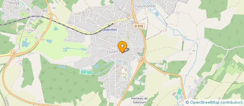 localisation de l'entreprise LA BEAUTE D'EMILIE à LUZARCHES