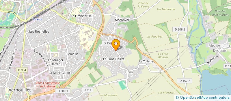 localisation de l'entreprise LA BEAUTE DANS L'HAIR à TREON