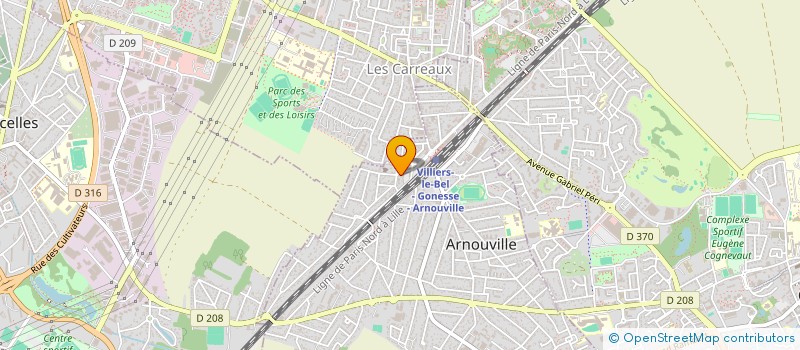 localisation de l'entreprise LA BEAUTE DE MARYAM à ARNOUVILLE