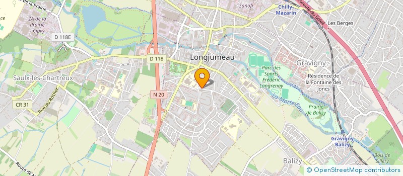 localisation de l'entreprise LA BEAUTE DES ANGES à LONGJUMEAU