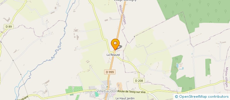 localisation de l'entreprise LA BEAUTE DES CURVES  VILLEBAUDON