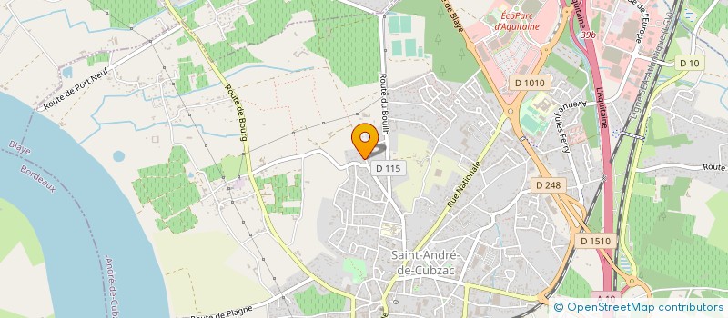 localisation de l'entreprise LA BEAUTE PAR LES MAINS S.A.S.U à SAINT-ANDRE-DE-CUBZAC