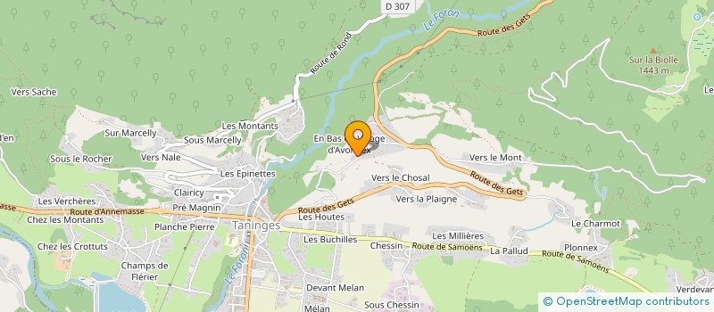 localisation de l'entreprise LA BECA à TANINGES