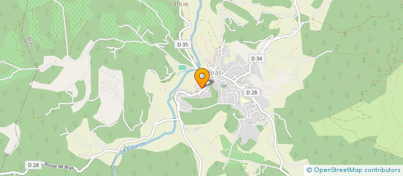 localisation de l'entreprise LA BECASSE à BRAS