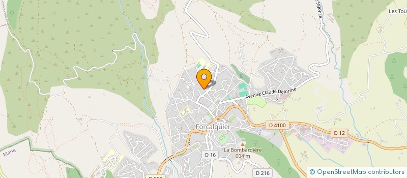 localisation de l'entreprise LA BECASSE à FORCALQUIER