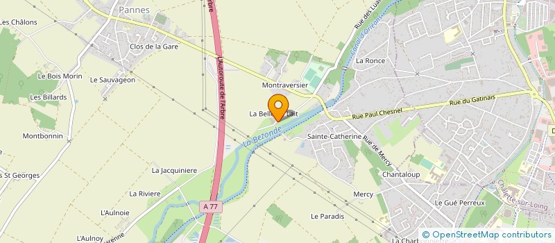 localisation de l'entreprise LA BECASSE DE CHASSELOUP à CEPOY