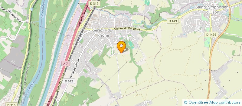 localisation de l'entreprise LA BEDA DE CORINNE ET JEAN MARC  SEREZIN-DU-RHONE