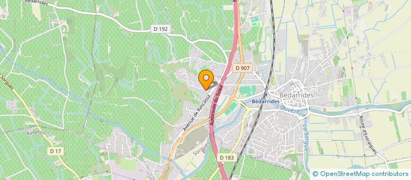 localisation de l'entreprise LA BEDARRIDENQUE  BEDARRIDES