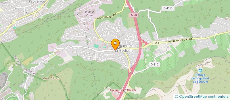 localisation de l'entreprise LA BEDOULENNE  ROQUEFORT-LA-BEDOULE