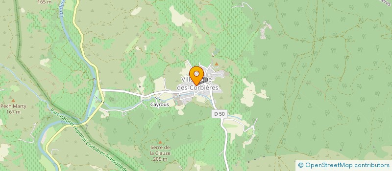 localisation de l'entreprise LA BEGOU  CASCASTEL-DES-CORBIERES