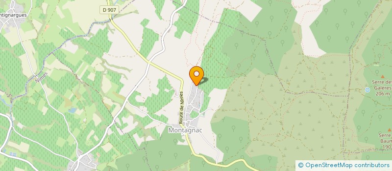 localisation de l'entreprise LA BEGUDE  MONTAGNAC