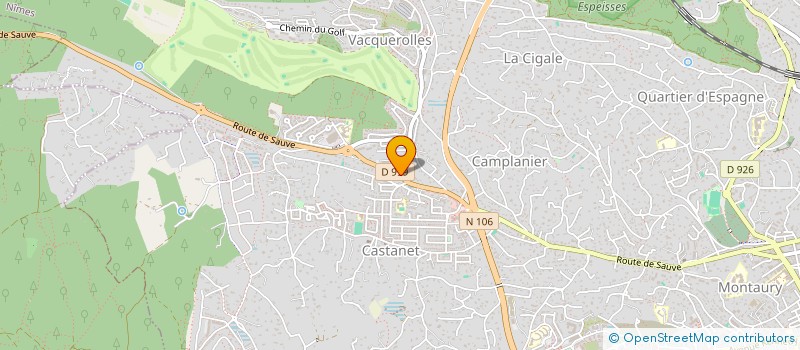 localisation de l'entreprise LA BEGUDE DU PRIEUR  NIMES