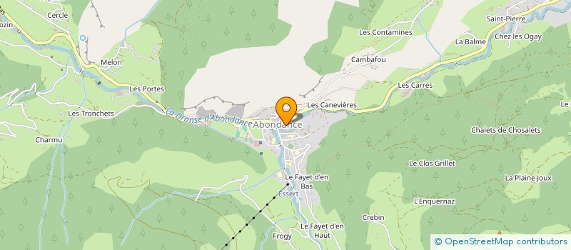 localisation de l'entreprise LA BEIGNETTERIE DE L'ABBAYE  ABONDANCE