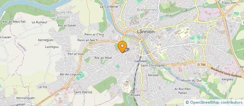 localisation de l'entreprise LA BEKASSE  LANNION