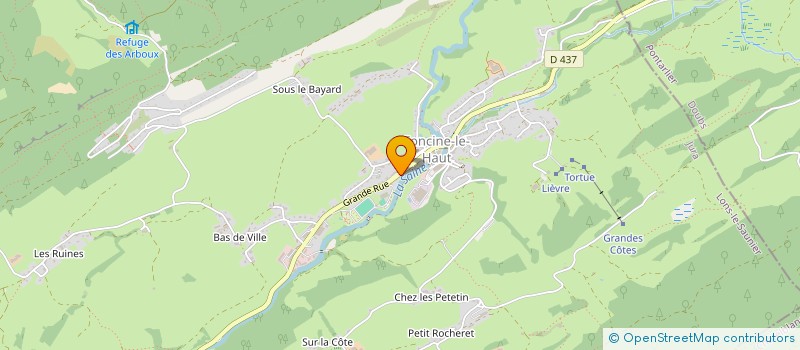 localisation de l'entreprise LA BEL-FONCINE  FONCINE-LE-HAUT