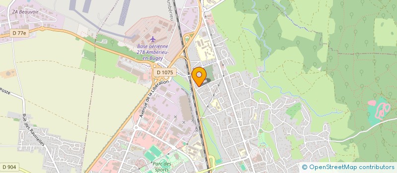 localisation de l'entreprise LA BELIERE  AMBERIEU-EN-BUGEY