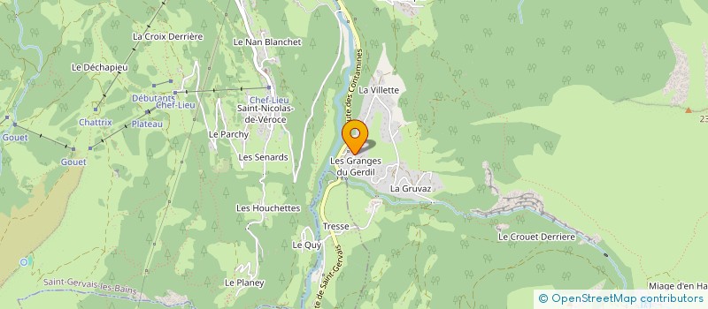 localisation de l'entreprise LA BELIERE  SAINT-GERVAIS-LES-BAINS