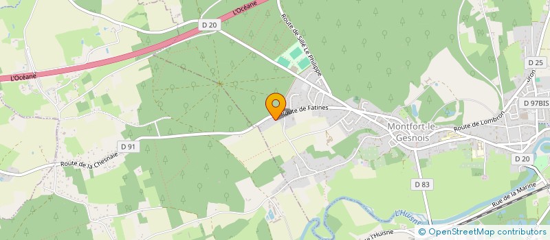 localisation de l'entreprise LA BELIGESNOISE  MONTFORT-LE-GESNOIS