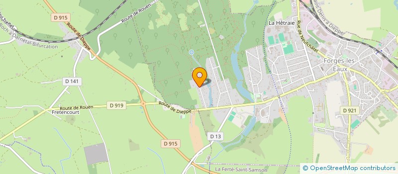 localisation de l'entreprise LA BELINIERE  FORGES-LES-EAUX