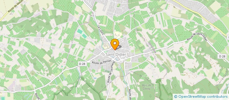 localisation de l'entreprise LA BELISSE  SAINT-DIDIER