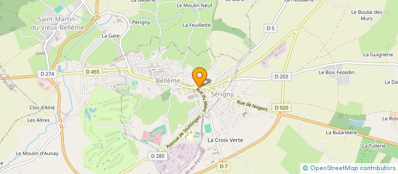 localisation de l'entreprise LA BELL'DES PRES à BELLEME