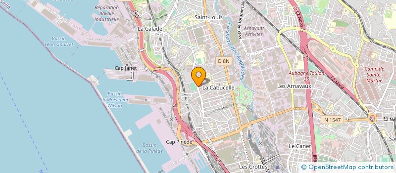 localisation de l'entreprise LA BELLA NAPOLI à MARSEILLE