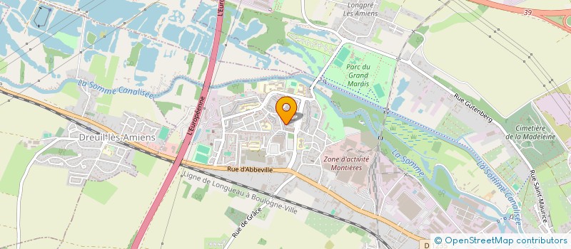 localisation de l'entreprise LA BELLA PIZZA à AMIENS