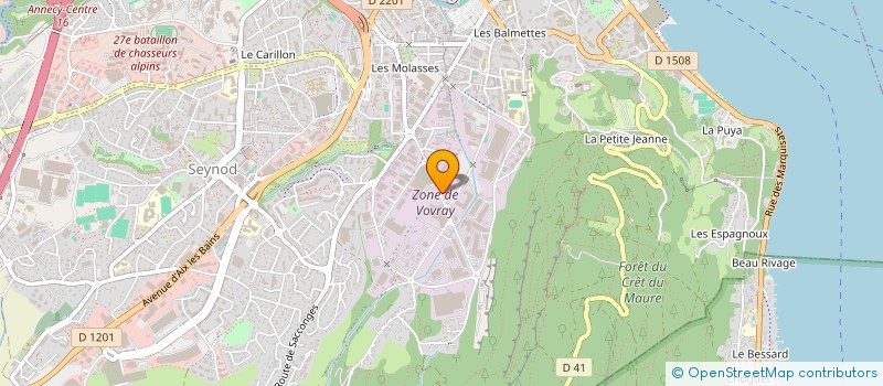 localisation de l'entreprise LA BELLA ROMANA à ANNECY