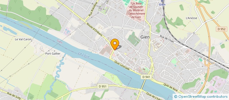 localisation de l'entreprise LA BELLA VITA à GIEN